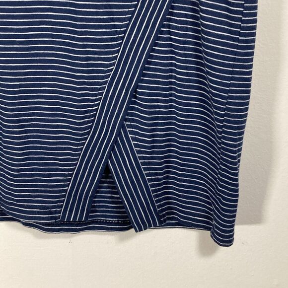 Toad & Co Moxie Skirt Womens Small Navy/White Striped Cotton Stretch Nautical - Picture 6 of 10
